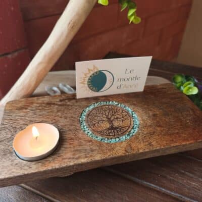 Porte Carte ou Photo Arbre de Vie Amazonite